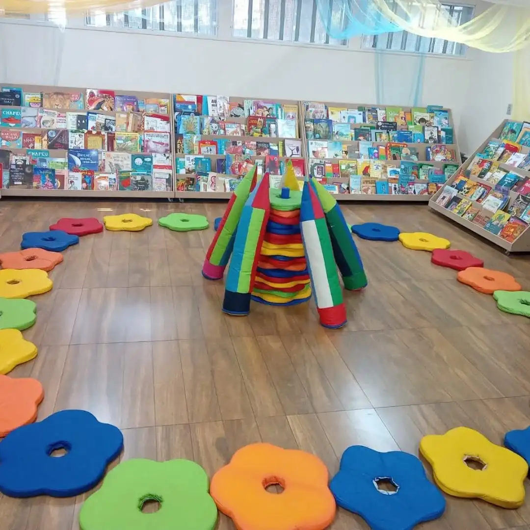 Imagem de estante de livros escolares entregue